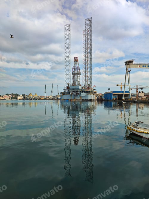 Preview: Gass platform in the sea