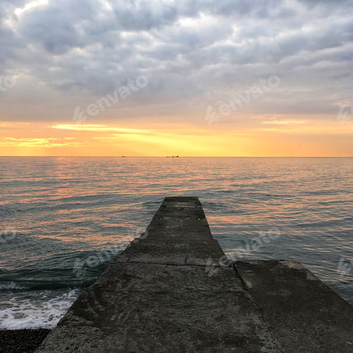 Preview: Sunset on the beach in Sochi, Russia
