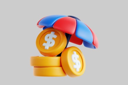 Preview: Protected stack of coins icon