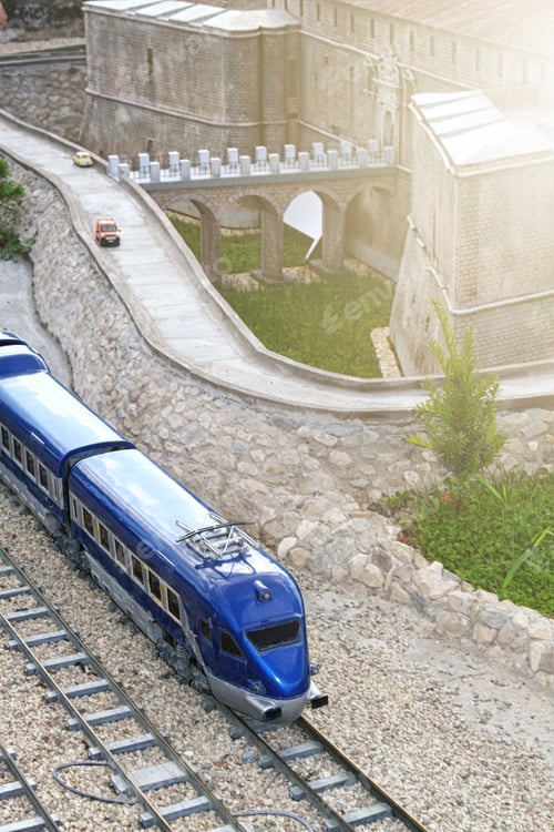 Preview: A miniature model of the railway.