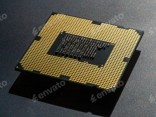 Preview: CPU Microprocessor closeup photo