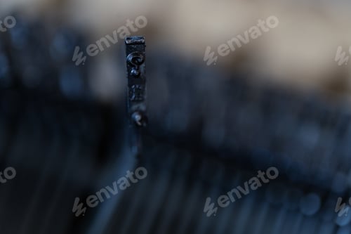 Preview: Plate letter question mark on a typewriter