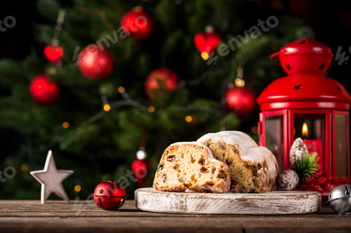 Preview: Christmas cake stollen with dried fruits
