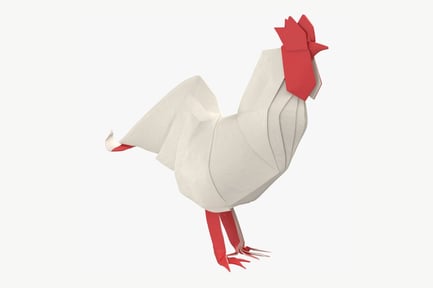 Preview: Paper Folding: Rooster Origami