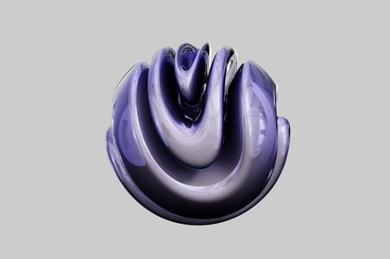 Preview: Abstract purple torus shape