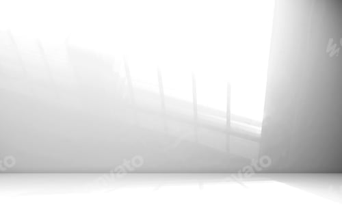 Visualização: Sombra abstrata, fundo de sala de janela, sobreposição branca e cinza