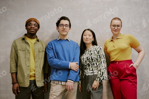 Preview: Creative Coworkers Posing For Camera