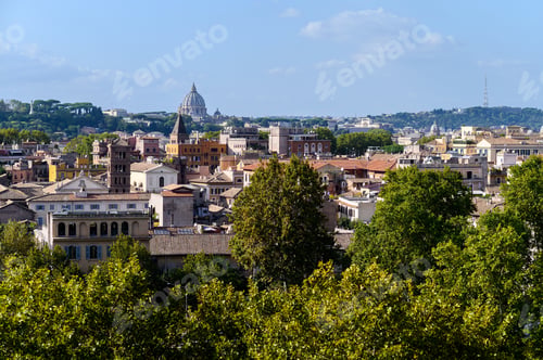 Preview: Rome, Italy. Aerial view of the city center