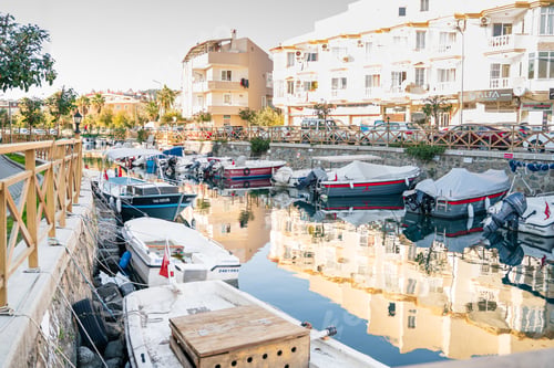 Preview: Turkey, Marmaris 24.12.2022 Motor and sail boats, yachts, launch in the water marina, dock,