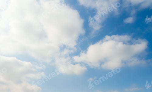 Preview: Sky cloud blue nature background paronama