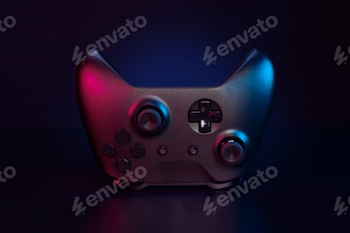 Preview: modern gamepad on a dark background