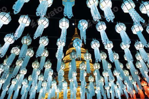 Preview: Colorful Lantern Ceiling at Night Festival