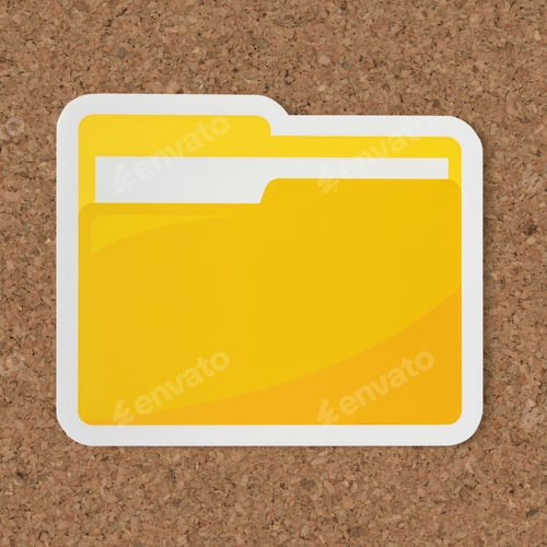 Preview: Icon of a yellow folder
