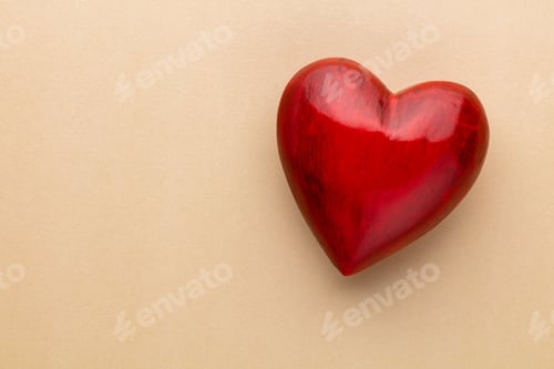 Preview: Valentines Day greeting card with heart.