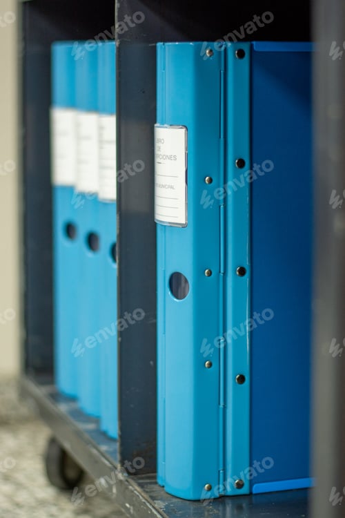 Preview: Metallic folders for books and documents