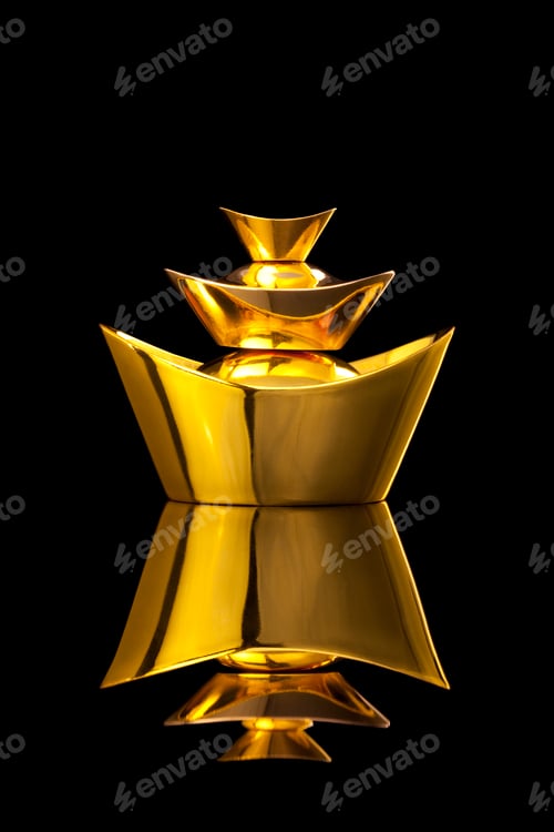 Preview: Precious Chinese traditional currency gold yuanbao ingots