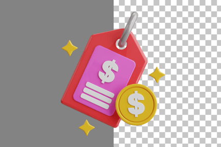 Preview: Price Tag 3D Icon