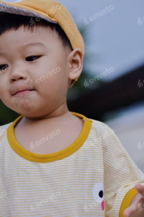 Preview: Cute Boy playing in the park, Sweet Little baby boy enjoying