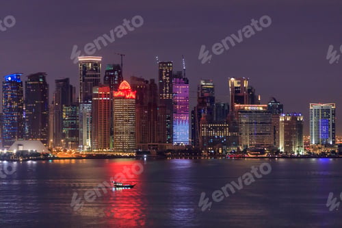 Preview: Doha at night. Qatar