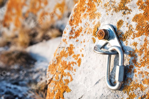Preview: Сlimbing Carabiner Hook and Trigger Device for Mountaineering in Stone.
