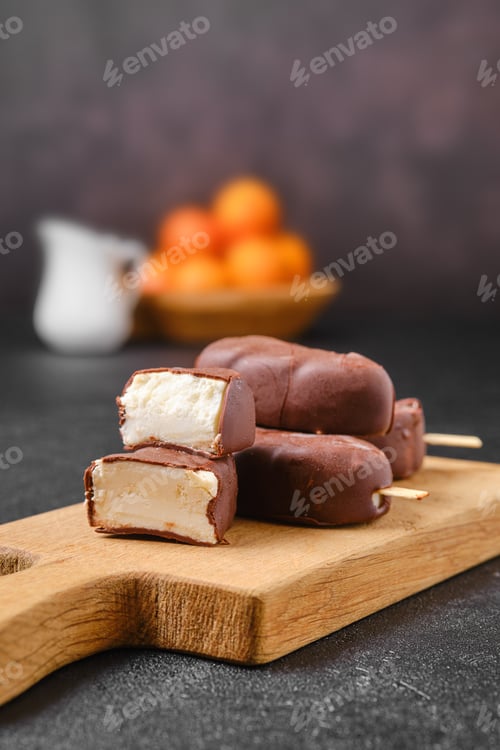 Preview: Homemade curd bars in chocolate