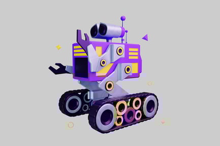 Preview: Cartoon science robot explorer