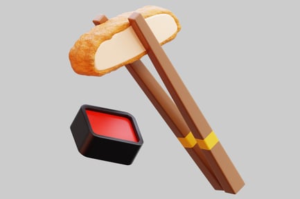 Preview: 3D Japanese Katsu With Chopsticks