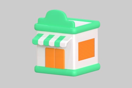 Preview: Stylized Storefront with Awning