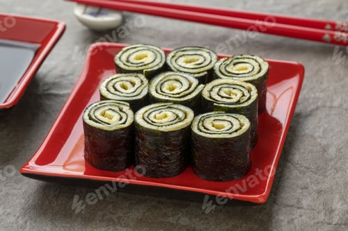 Preview: Japanese egg rolls with nori