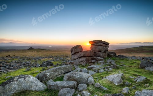 Preview: Sunset at Staple Tor