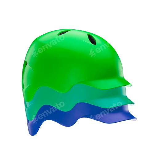 Preview: helmets isolated on white