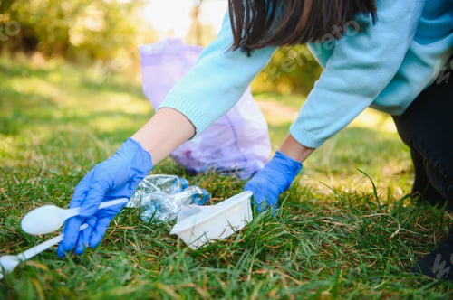 Preview: Nice progressive woman making an effort to help the environment