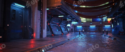 Preview: Urban neon background city