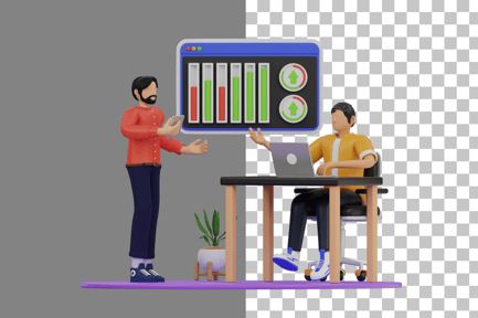 Preview: Making Business Growth 3D Illustration