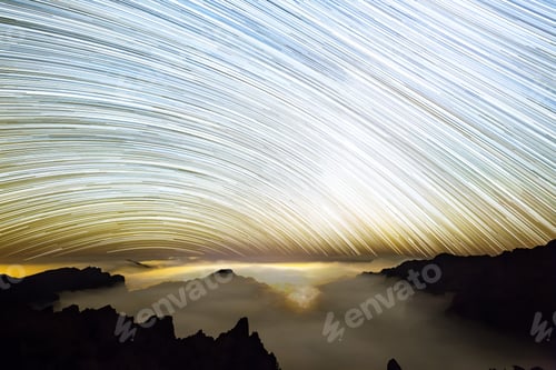 Preview: Milkyway Star Trails Above La Palma Caldera