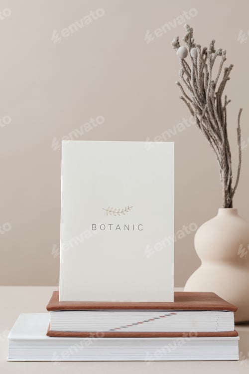 Preview: Botanic flyer on the top of books