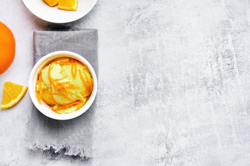 Preview: Ice cream from orange fruit