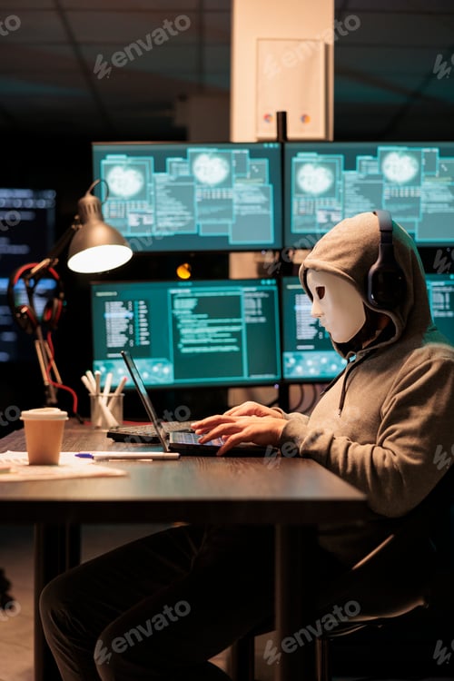 Preview: Dangerous masked hacker stealing information