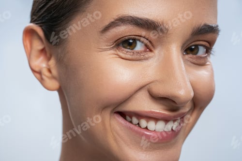 Preview: Portrait of cute girl that looking at camera