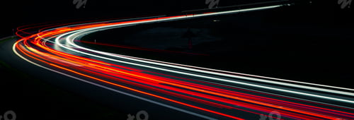 Preview: lights of moving cars at night. long exposure