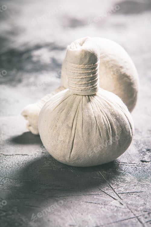 Preview: SPA composition on stone background