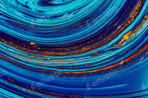 Preview: Abstract pattern from the blue and orange paints