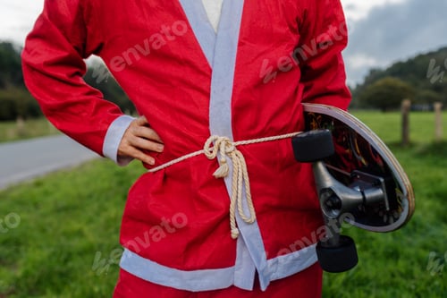 Preview: santa claus on skateboard