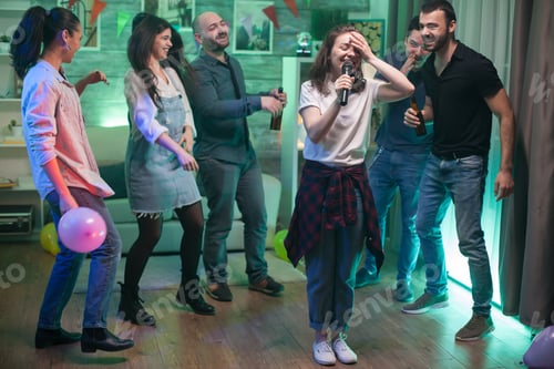 Preview: Young woman can't believe she's doing karaoke