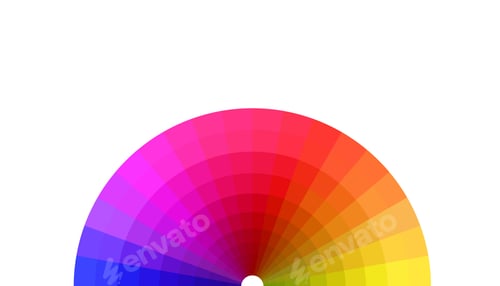 Preview: Colorful Rainbow curved lines