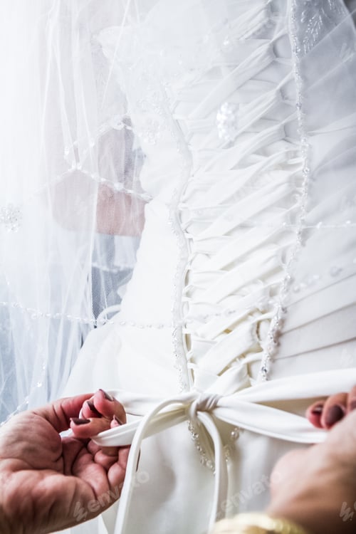 Preview: Mother Tying the Bride's Wedding dress