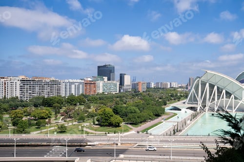Preview: Valencia, Spain; 7th June 2022 views of the Turia riverbed turned into gardens