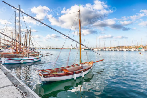 Preview: Unbelivable Fishing boats at Alghero port . Mediterranean seascape