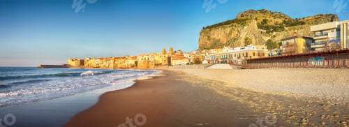 Preview: Stunning cityscape of Cefalu city.