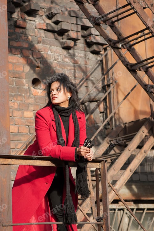 Preview: Woman In Red Coat
